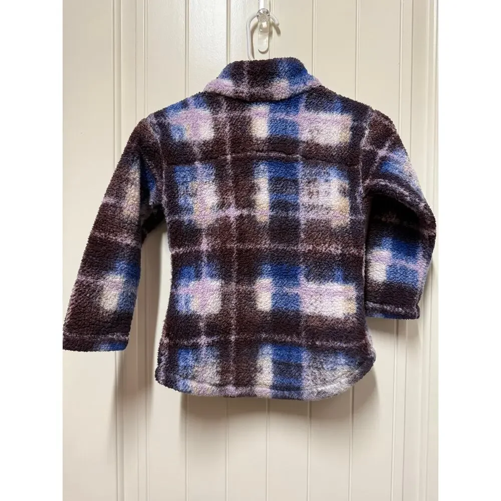 Columbia Youth Girls West Bend Printed Full Zip, Snowdrift Omblur, X-Small 6X